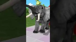 ✅3d animal cartoon video😍💯 #3danimalcartoon #paintanimals #crossingfountain #gorilla
