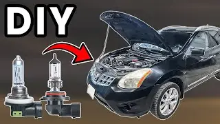 DIY 2008-2013 Nissan Rogue Headlight Bulb Replacement | How To Replace Nissan Rogue Bulbs