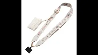 Crossbody Phone Strap W/Detachable Zippered Pouch Wallet Adjustable