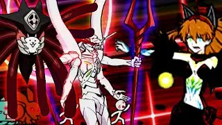 The Battle Cats - Unit Strike-13 & Zeruel 3 Crown VS Asukasli & Eva Unit-13