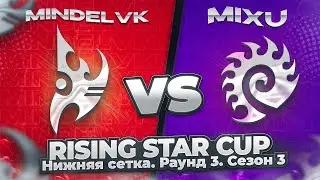 MindelVK vs Mixu! | Season 3 Rising Star Cup LB R3 | StarCraft 2 LotV