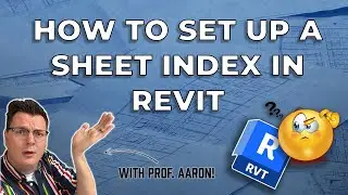 How to Set Up a Sheet Index in Revit