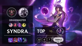 Syndra Top vs Kennen - NA Grandmaster Patch 11.12