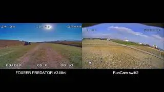 FOXEER PREDATOR v3 Mini vs RunCam swift2 映像比較