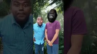 I Met a Gorilla and I Escaped🦍😱#bushcraft#camping#outdoors