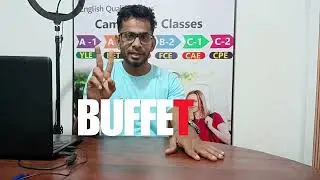 BUFFET Pronunciation &ndash; British vs American | English with Sanath Prasanna