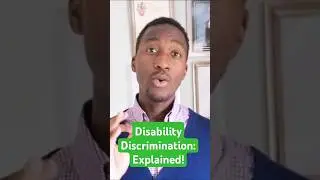 Disability Discrimination - Understanding the Equality Act 2010 #EmploymentLaw #HRSupport