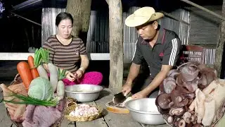 Chab Chay is the kind of food that we can keep for 3 or 4 days. You just  warm before eating.