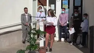 Banda municipal de música de Morón en Pruna en el día del emigrante 14.11.2021