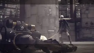 NieR Automata (Japanese Audio) - 9S vs. Operator 21O
