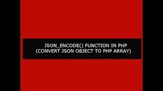 json_encode in php