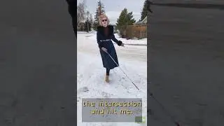 SNOW Is Tough if You're BLIND ... How I Cope