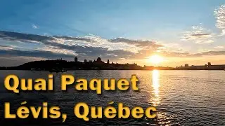Un spot pour couch&eacute; de soleil sur Qu&eacute;bec, Quai Paquet &agrave; L&eacute;vis