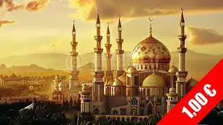 Golden Dome City Skyline &ndash; HD Oriental Stock Footage