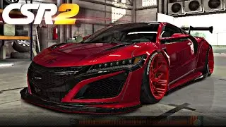 Honda LB NSX Tuning and Shift Pattern stage 5 with low fusion parts | CSR Racing 2