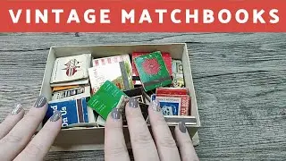 ASMR Estate Sale Find: Vintage Matchbook Collection Show & Tell (Soft Spoken)