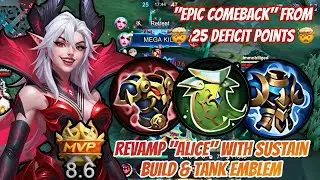 Best Sustain OP Build On Revmp Alice In Late Game@mlbbindonesia4754 @MLBBLATAM @MobileLegendsCinema 