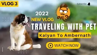 Traveling with pet on bike |  Kalyan to ambernath | Chikhloli Waterfall  #vloggerbhau