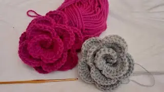أسهل وردة بالكروشي very easy crochet rose