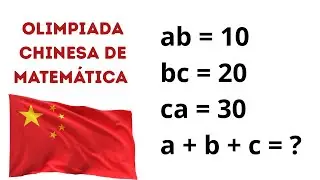 CAIU NA OLIMPÍADA CHINESA DE MATEMÁTICA 🇨🇳 - NÍVEL FUNDAMENTAL 😱