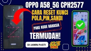 CARA RESET OPPO A58 ANDROID 15 NEW SECURITY‼️ LUPA POLA,PIN ,SANDI ⁉️