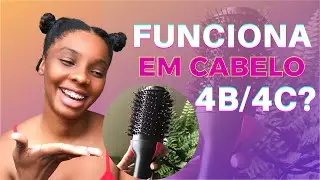 ESCOVA SECADORA EM CABELO CRESPO| BLOWOUT EM CABELO CRESPO| RESENHA ESCOVA SECADORA