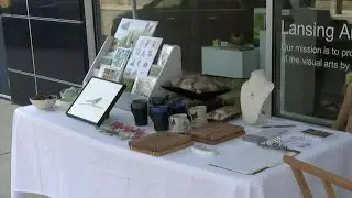 Lansing Art Gallery hosts first pop-up art shop after pandemic hiatus