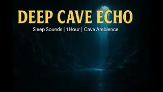 Deep Cave Echo 🌌 | 1 Hour of Sleep Sounds with Water Drips & Natural Reverb