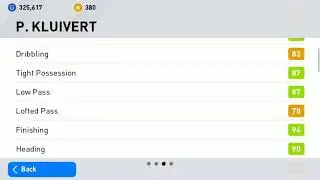 P. Kluivert Max Level PES 2021 MOBILE ( Top Rated Legend CF )
