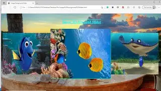Background Images Slider in visual studio using HTML & CSS.