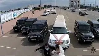 outstand mafia wedding in Azerbaijan with huge selection of cars