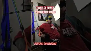 Resistance Band Exercises On The TOWER OF POWER - C5-C6, T10 Quadriplegic Workout #quadriplegic