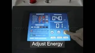 Control Panel Operation of Diode Laser Hair Removal System D08