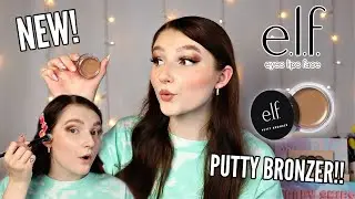NEW ELF PUTTY BRONZER (Tan Lines) REVIEW & FIRST IMPRESSION!