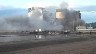 Lee Plant Stacks Implosion