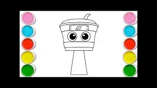 Ballerina Cappuccina Drawing, Painting & Coloring For Kids and Toddlers_ Child Art