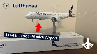 Распаковка модели Lufthansa Airbus A321neo D-AIEA от компании Munich Airport WorldShop.