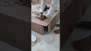 Round bed making process #woodworking #shortvideo