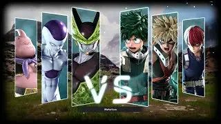 DBZ Villains vs. MHA Heroes (English Dub Match)
