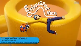 Exhausted Man: Tossing, Turning, and Tackling Tasks (Demo Gameplay)