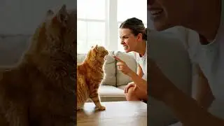 Girl vs Cat: The Funniest Real Argument Ever Caught on Camera 😂#cat#catlovers#cute#funny#shorts#fyp