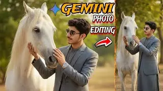 Как создать фотографию лошади с помощью Gemini | Урок по редактированию фотографий лошадей с помо...