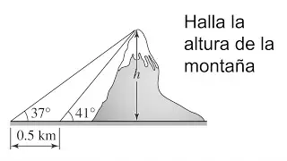 ALTURA DE LA MONTAÑA. Trigonometría Básica.
