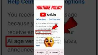 YouTube AI Age Verification #aiageverification