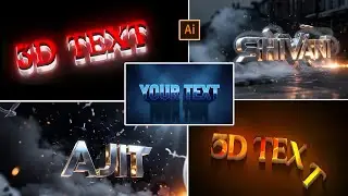 3D name animation video editing || Ai 3D logo intro video || Ai se 3D animation video kaise banaye