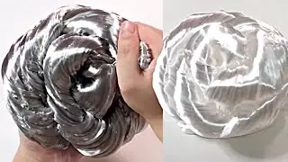 Liquid glass putty - satisfying slime ASMR video compilation