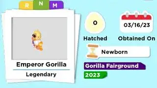 Emperor Gorilla Neon & Mega Neon in Adopt Me