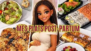 Mes repas post-partum : petit-déjeuner, déjeuner & dîner | Ce que je mange après l’accouchement 🤍
