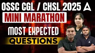 🔥OSSC CGL / CHSL Marathon Class 2025 I Most Expected Questions | Adda247 Odia