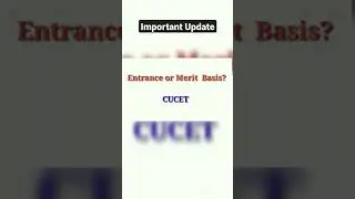 Du breaking news | CUTET important update | KNOWDUCATION #shorts
